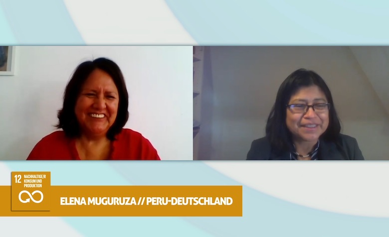 Elena Muguruza wird von CHAT der WELTEN-Refrerentin online interviewt